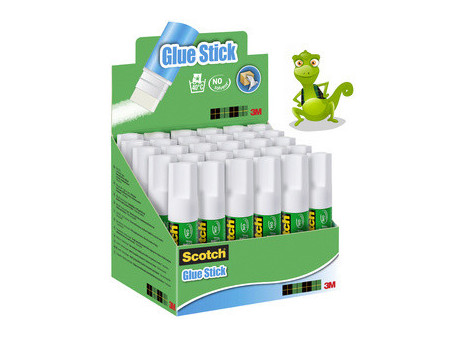 3M Scotch Bâton de colle standard, 21 g, présentoir