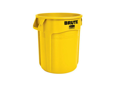 Rubbermaid Collecteur BRUTE 75,7 litres, en PP, jaune