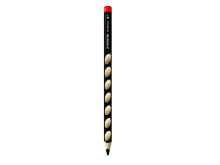 STABILO Crayon de couleur EASYcolors, pour droitiers, noir