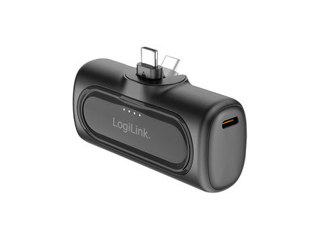 LogiLink Powerbank, 5.000 mAh, 2x USB-C, blanc