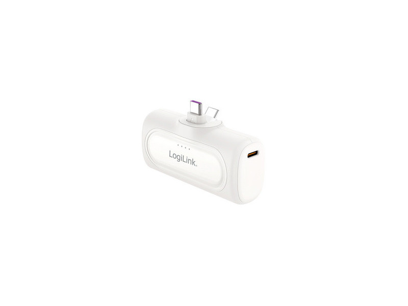 LogiLink Powerbank, 5.000 mAh, 2x USB-C, blanc