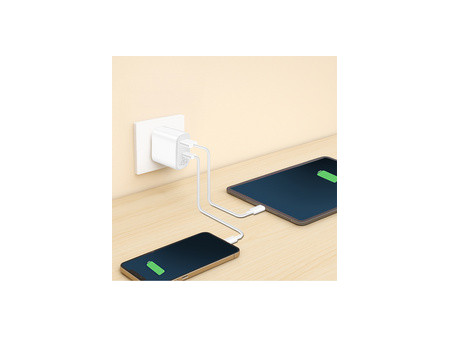 LogiLink Chargeur USB, 1x USB-C (PD), 1x USB-A (QC), 45 W