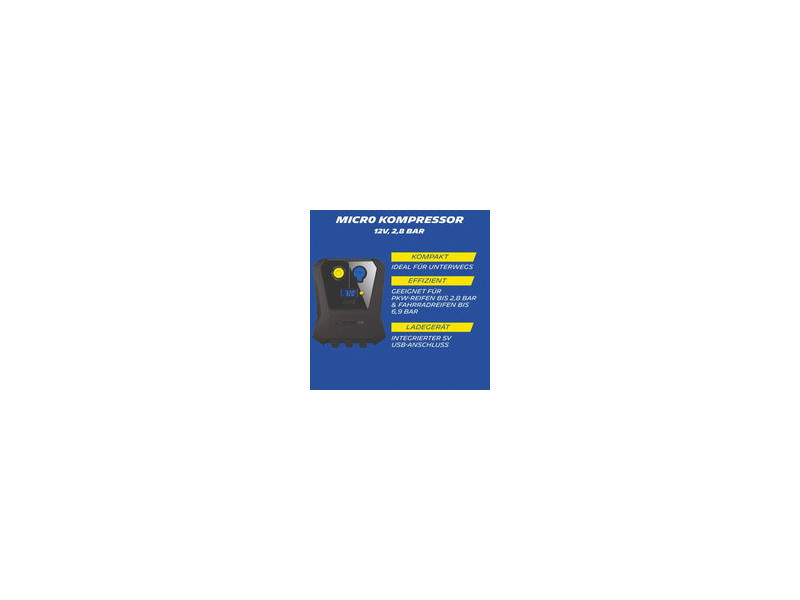 MICHELIN Micro-compresseur, 12 V, noir