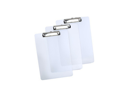 RAPESCO Porte-bloc à pince, A4, PP, blanc translucide