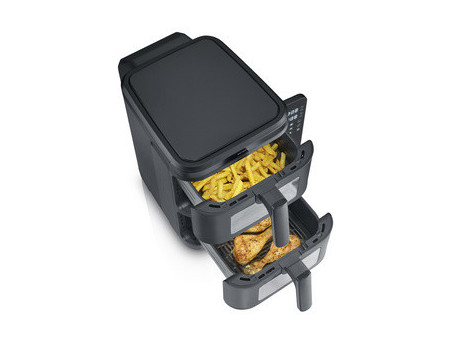SEVERIN Friteuse double à air chaud FR 2468, 2x 5,5 litres