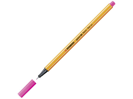 STABILO Feutre à pointe fine point 88, rose fluo