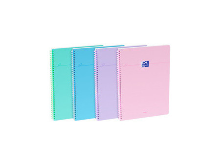 Oxford Cahier reliure souple Smart, A4, quadrillé, noir