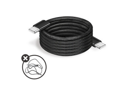 LogiLink Câble magnétique charge & données, USB-C, 1,0 m