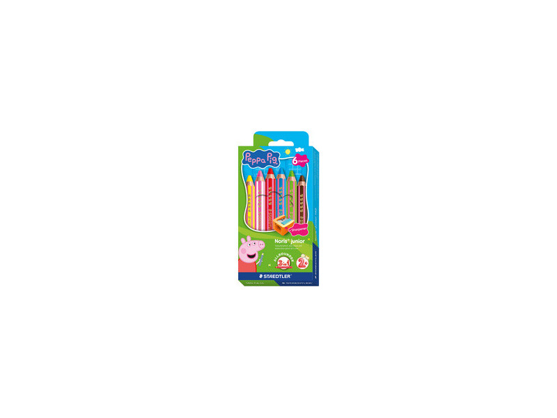 STAEDTLER Crayon de couleur Noris junior Peppa, étui de 12