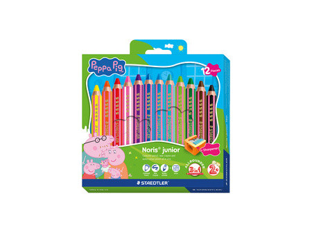 STAEDTLER Crayon de couleur Noris junior Peppa, étui de 6