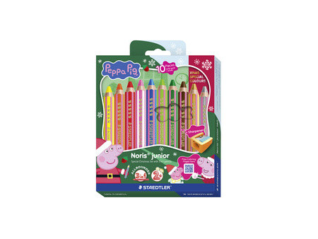 STAEDTLER Crayon de couleur Noris junior Peppa, étui de 6
