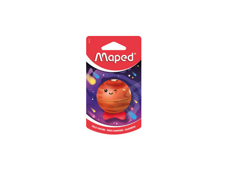 Maped Taille-crayon PLANET, métallique, carte blister