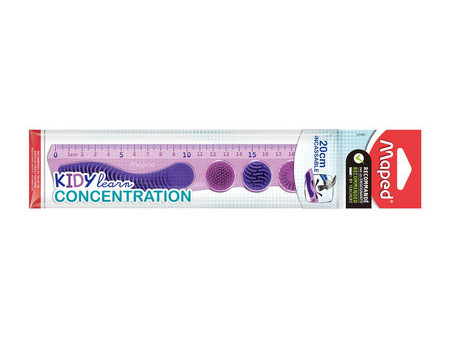Maped Règle plate KIDY learn CONCENTRATION, 200 mm, violet