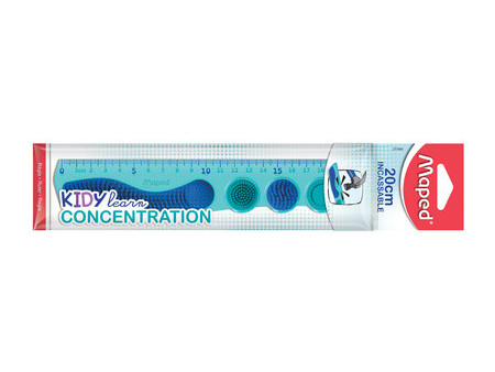 Maped Règle plate KIDY learn CONCENTRATION, 200 mm, violet