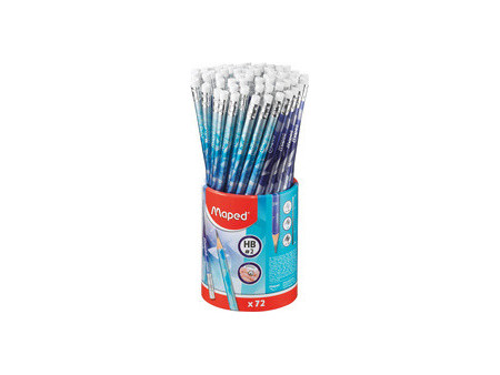 Maped Crayon de papier ARCTIC, avec gomme, HB, pot de 72