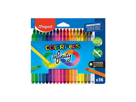 Maped Crayon de couleur COLOR'PEPS INFINITY, étui de 36
