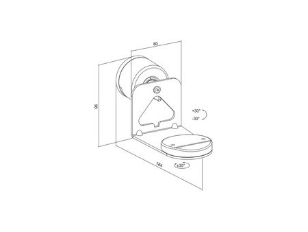 LogiLink Support mural pour haut-parleur SONOS ERA, blanc