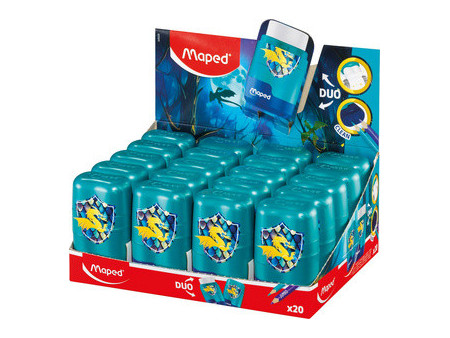 Maped Combi gomme-taille-crayon DRAGON, présentoir de 20
