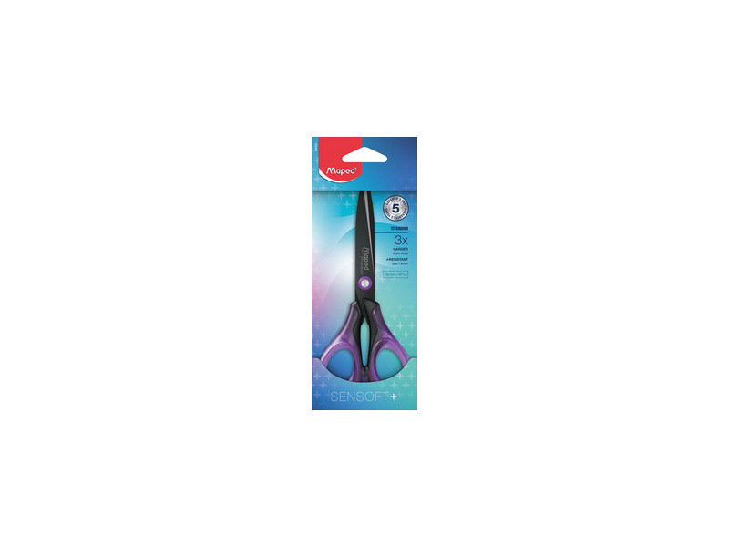 Maped Ciseaux Sensoft +, longueur: 160 mm, pour droitiers