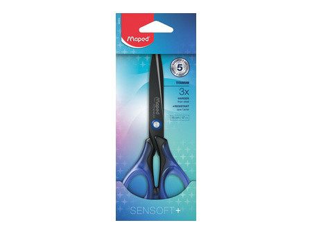 Maped Ciseaux Sensoft +, longueur: 160 mm, pour droitiers