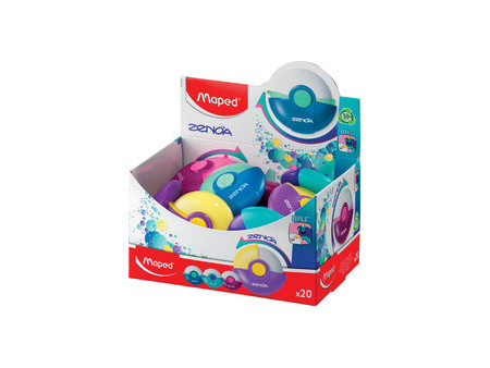 Maped Gomme en plastique Zenoa, présentoir de 20
