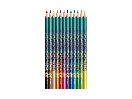Maped Crayon de couleur triangulaire DRAGON, étui de 12