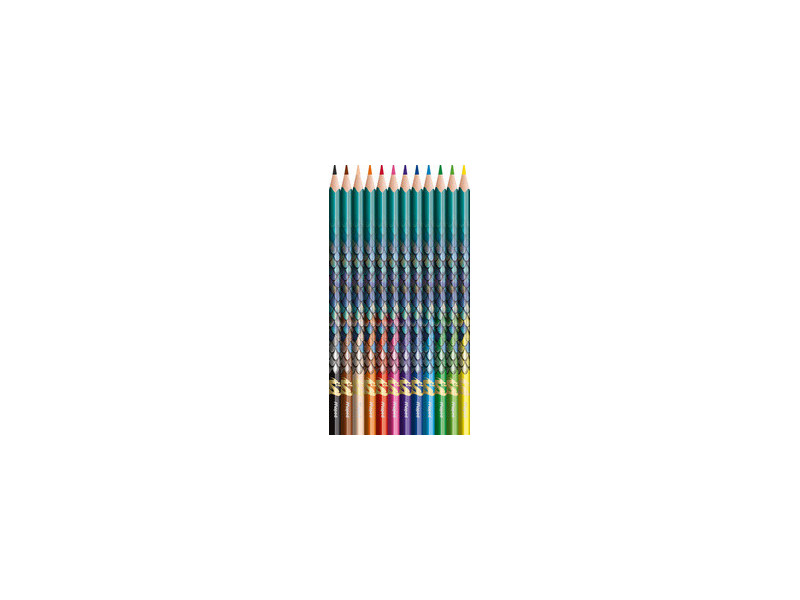 Maped Crayon de couleur triangulaire DRAGON, étui de 12