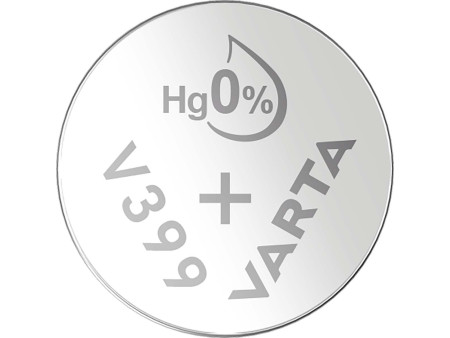 VARTA Pile oxyde argent pour montres, V399 (SR57), 1,55 V