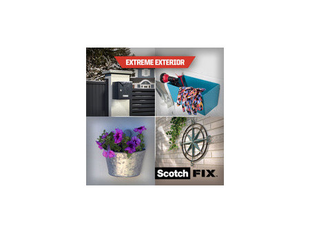 Scotch-FIX Ruban adhésif double face pour extérieur, 1,5 m