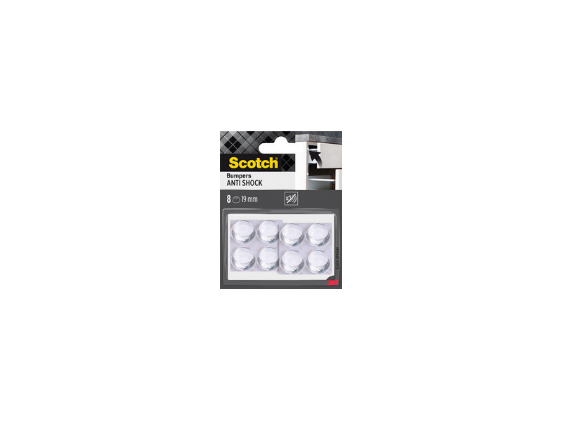 Scotch Pastille antichoc élastique, 21 x 21 mm, transparent