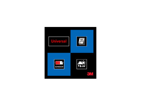 3M Ruban de masquage universel 2090, 48 mm x 50 m, bleu