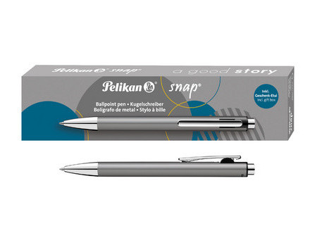 Pelikan Stylo à bille rétractable Snap Metallic, turquoise