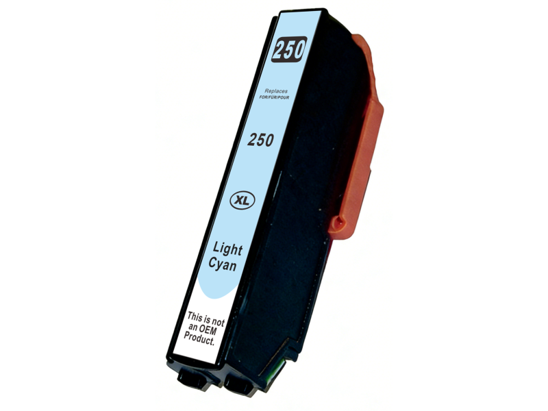 Cartouche compatible Epson 250XLLC - Cyan clair - 13ml