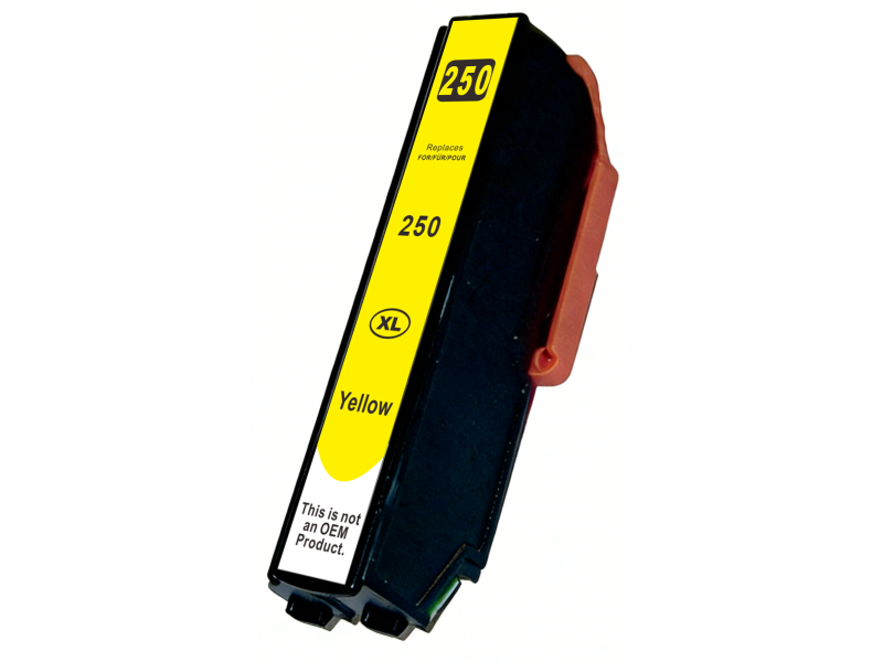 Cartouche compatible Epson 250XLY - Jaune - 13ml