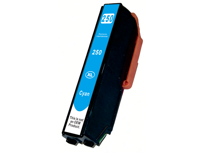 Cartouche compatible Epson 250XLC - Cyan - 13ml