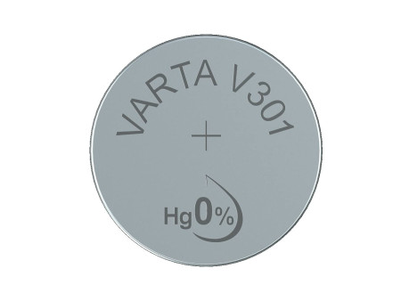 VARTA Pile oxyde argent pour montres, V301 (SR43), 1,55 Volt