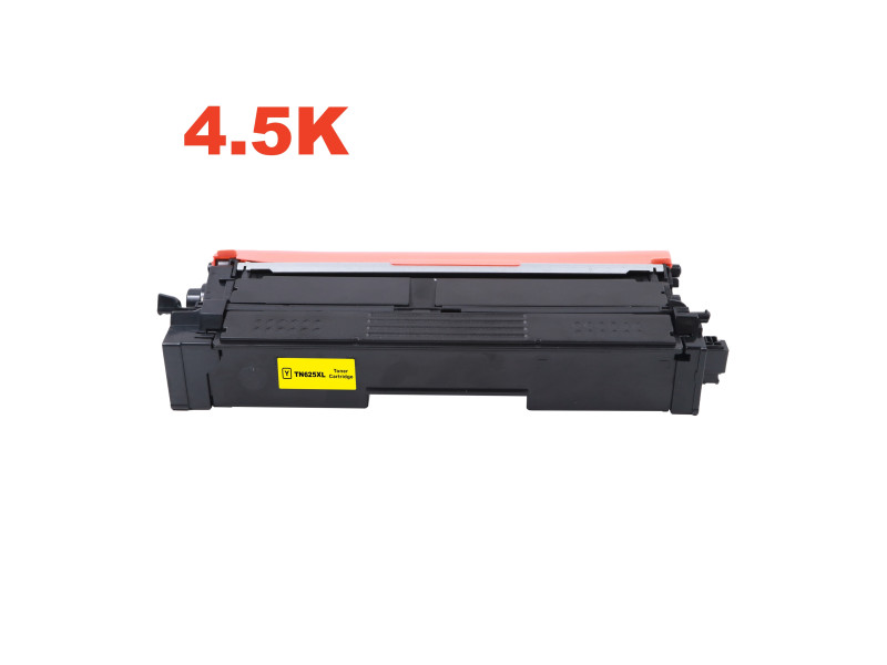 Toner compatible Brother TN-625XLY - Jaune - 4.500 pages