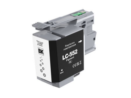 Cartouche compatible Brother LC552XLBK - Noir - 3.000 pages