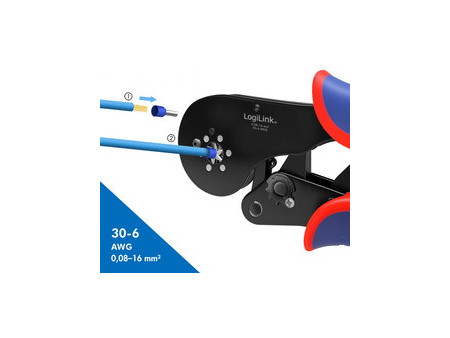 LogiLink Pince à sertir pour embouts de câblage