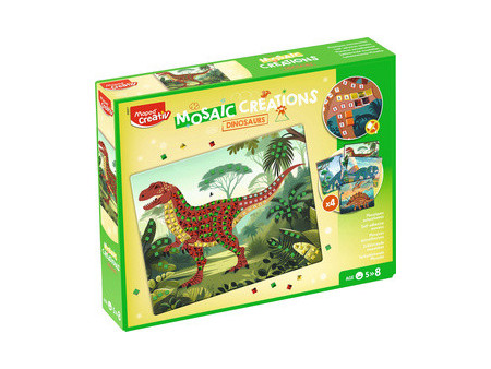 Maped Creativ Kit de mosaïque DINOSAURES, 12 pièces