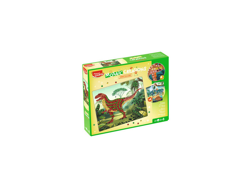 Maped Creativ Kit de mosaïque DINOSAURES, 12 pièces