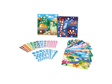 Maped Creativ Kit gommettes ANIMAUX DU MONDE, maxi