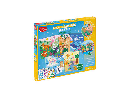 Maped Creativ Kit gommettes ANIMAUX DU MONDE, maxi