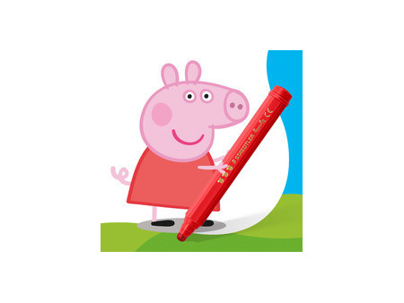 STAEDTLER Feutre Noris junior Peppa, étui en carton de 12