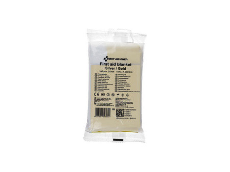 FIRST AID ONLY Couverture de survie, 1,6 x 2.1 m, argent/or