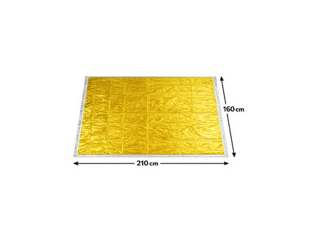FIRST AID ONLY Couverture de survie, 1,6 x 2.1 m, argent/or