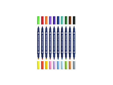 Pelikan Feutre double colorella twin, étui carton de 10