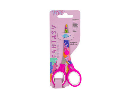 WEDO Ciseaux FANTASY 'Floraison', rond, 130 mm, rose