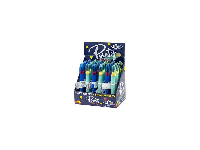 WEDO Crayon de papier éternel 'Pointy Rakete', présentoir