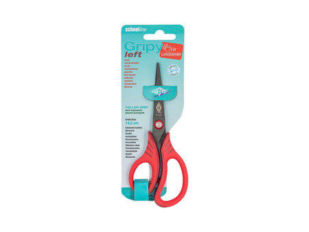 WEDO Ciseaux Gripy left, pointu, 145 mm, rouge